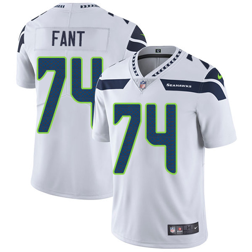 2019 Men Seattle Seahawks #74 Fant white Nike Vapor Untouchable Limited NFL Jersey